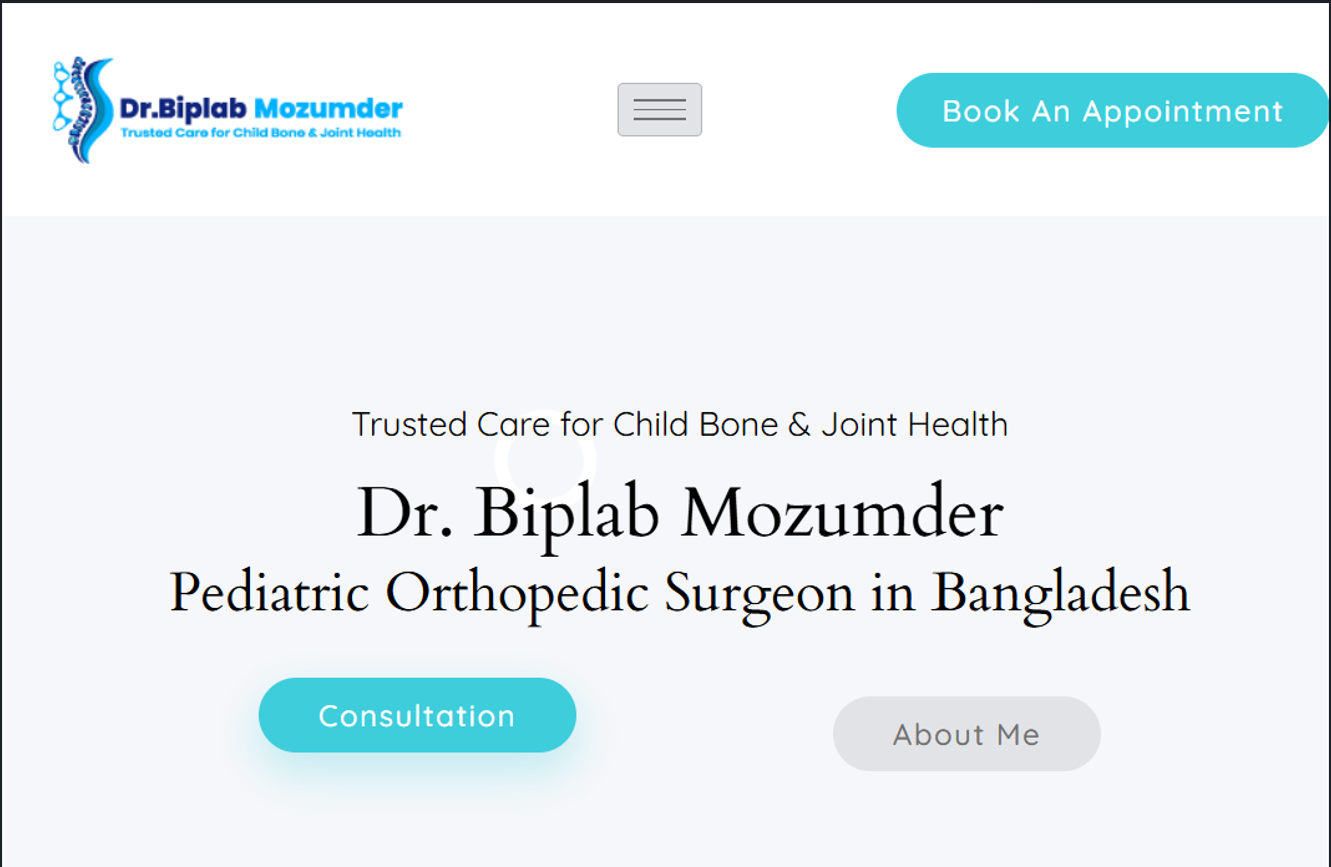 Portfolio dr. biplob mozumder project