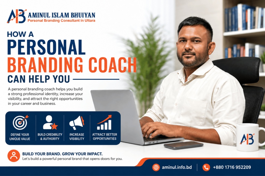 Personal Branding Coach helping a professional build a strong personal brand